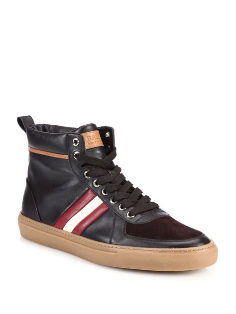 mens fashion high top sneakers